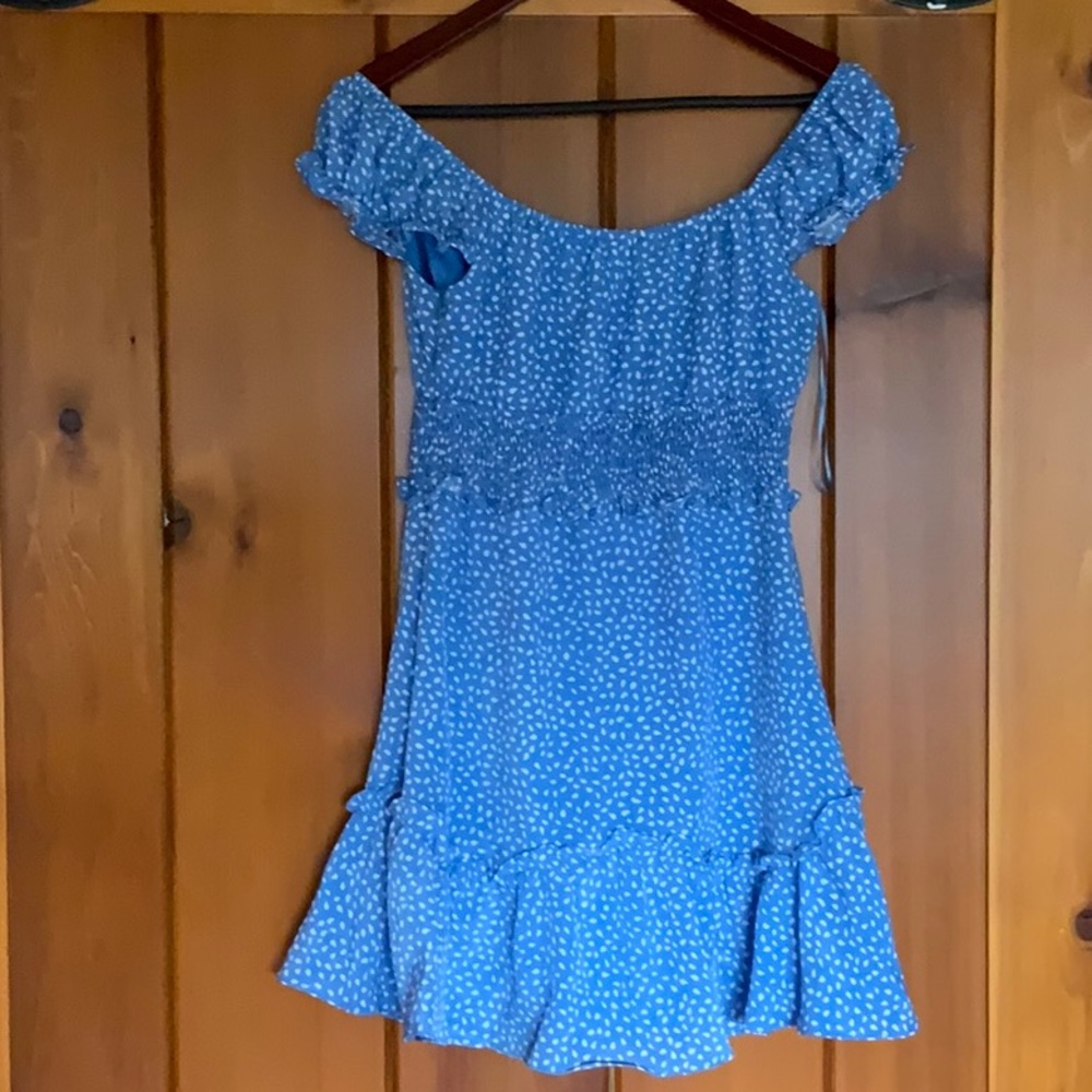 AMELIE DRESS (BLUE) - Picture 5 of 5